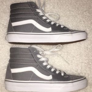 Vans Gray, High Top Sneakers